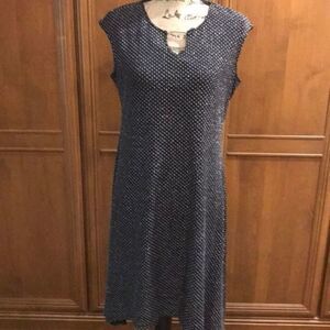 Nwot Ruby Rd Sparkling Black And Silver Dr…